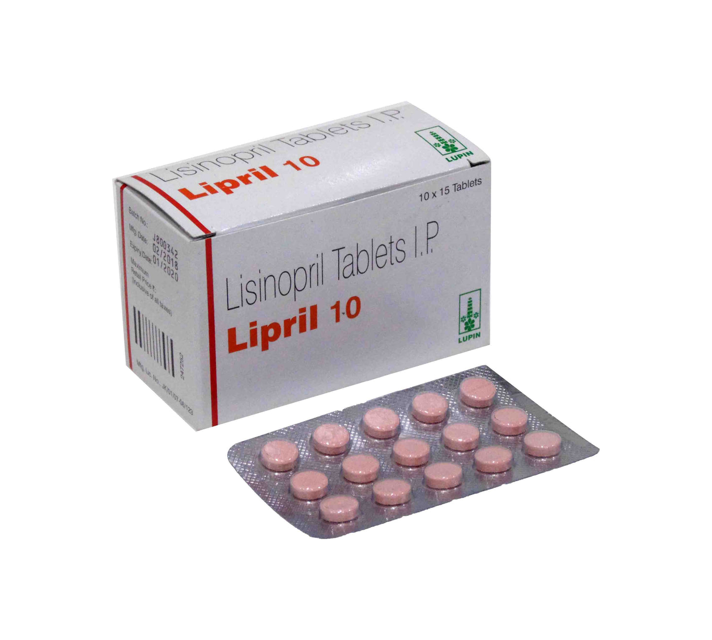 Lipril 10mg Lisinopril Tablets for Hypertension and Heart Failure Management