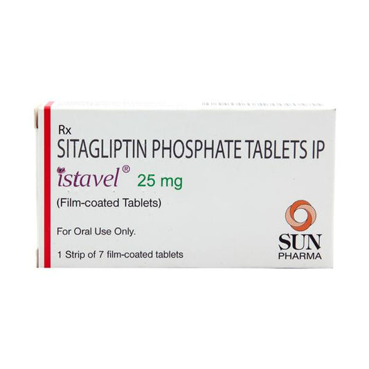 Istavel 25mg Sitagliptin Tablets for Type 2 Diabetes Management