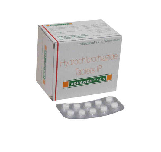 Aquazide 12.5mg (Hydrochlorothiazide) Diuretic Tablets For Hypertension