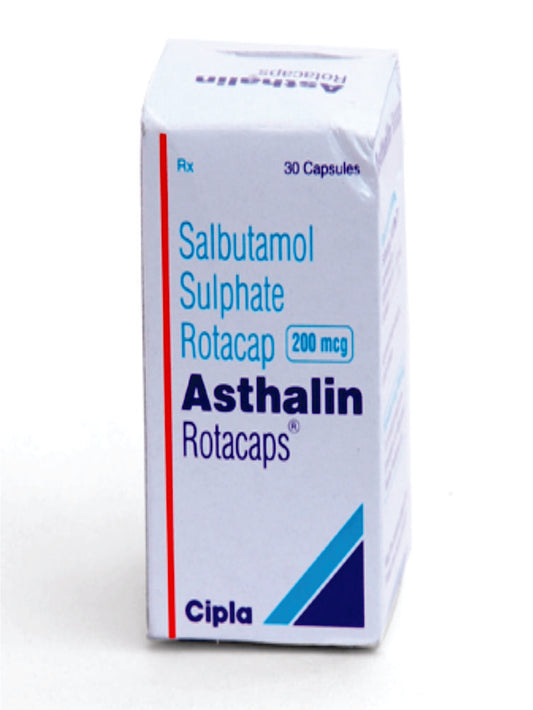 Asthalin Rotacaps 200 mcg Salbutamol Inhalation Capsules Fast Relief