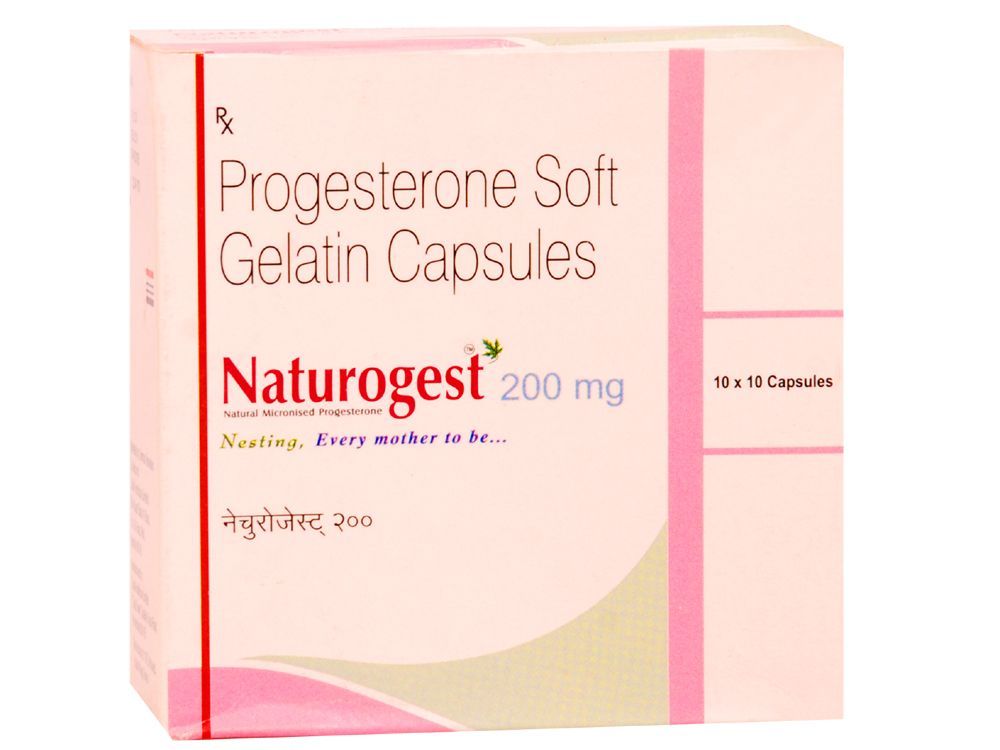 Naturogest 200mg Natural Micronized Progesterone Capsules Women's Health Support