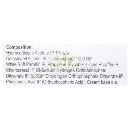 Cutisoft Cream 1% Hydrocortisone Skin Allergy Relief 15gm Tube