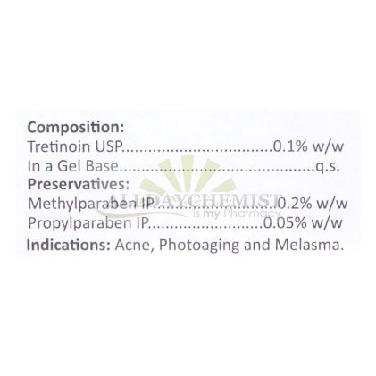 A Ret Gel 0.1% (Tretinoin gel) (20gm)