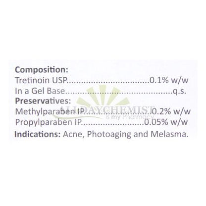 A Ret Gel 0.1% (Tretinoin gel) (20gm)