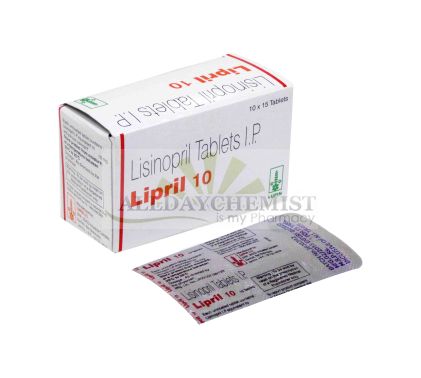 Lipril 10mg Lisinopril Tablets for Hypertension and Heart Failure Management