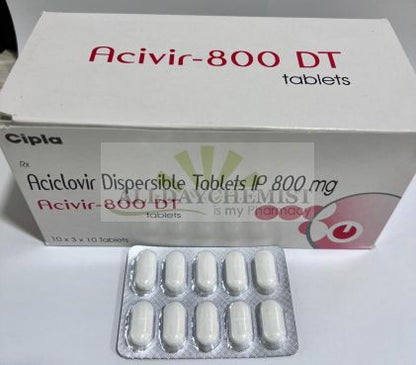 Acivir Dispersible Tablets 800mg