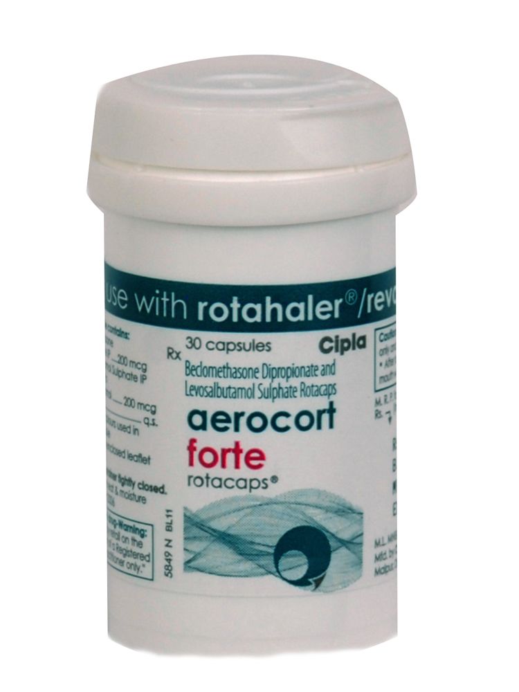 Aerocort Forte Rotacaps 200/100mcg